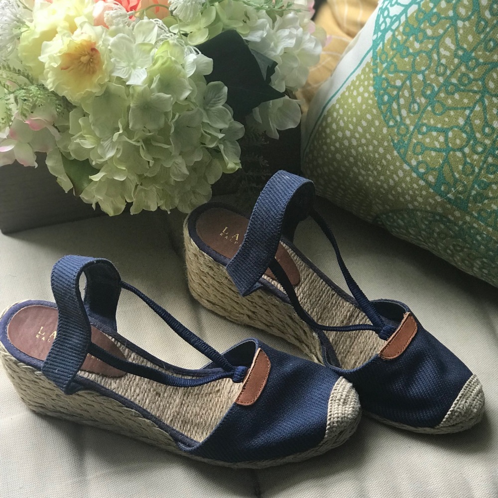 Ralph Lauren Wedge Espadrilles , slightly used